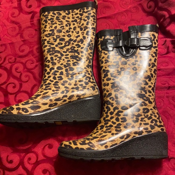 Capelli of New York Shoes - Animal print rubber boots